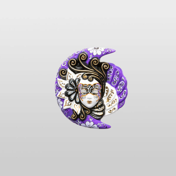 Eclissi Small Violet - Venetian Mask