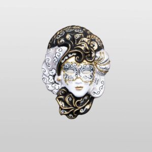Iris Silver - Extra Small Size - Venetian Mask