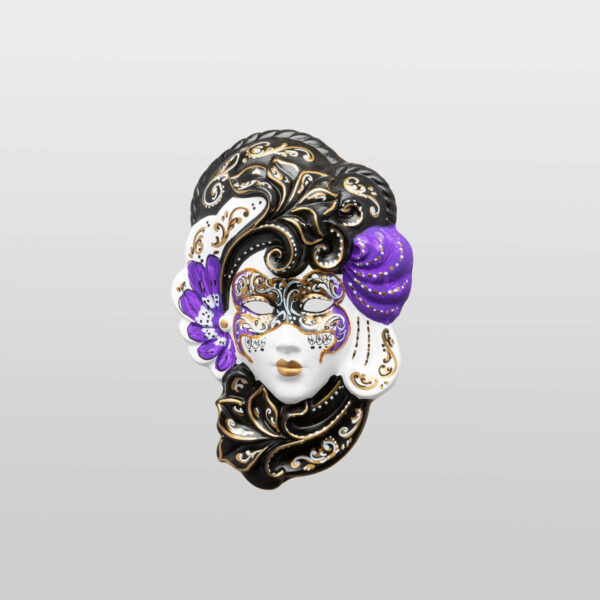 Iris - Pequeña - Violeta - Máscara veneciana