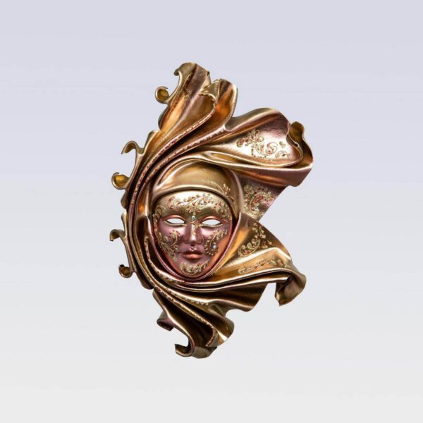 Saamira - Mittel - Bronze - Venezianische Maske