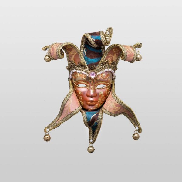 Donna Ragno mit sechs Tipps - Klein - Bronze - Venezianische Maske