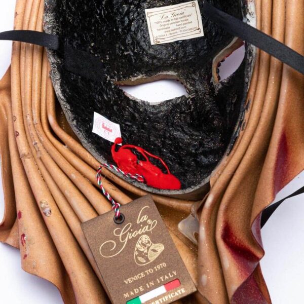 D6-Zertifizierung der originalen venezianischen Maske Made in Italy