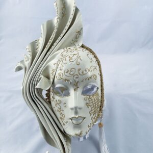 Fiamma-grande-Leather-venetian-mask-made-in-venice-white-353