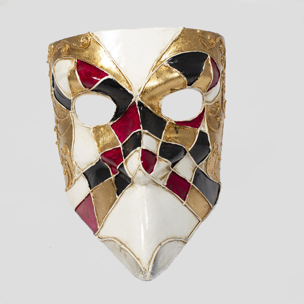 Venetian Bauta - Teya | Papier Mache Wearable Venetian Masks